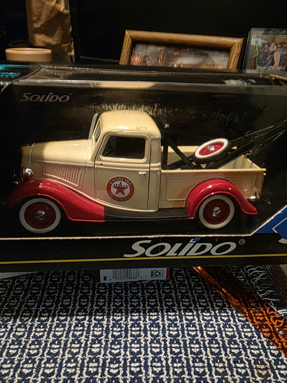 Solid Classic Cream and Red Tow Truck Toy - Kids Toys